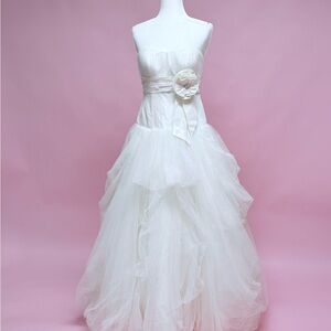 David's Bridal Ivory Wedding Dress Label - Galina